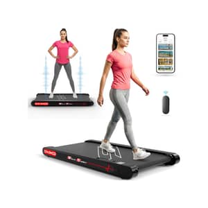 Sparnod Fitness WalkyShaky Walking Pad Treadmill – Compact Under-Desk Treadmill for Home Use | 2.5 HP DC Motor, Vibration Modes, 120kg Capacity,Cardio Equipment Under Desk Fitness