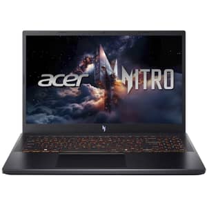 Acer Nitro V 15 Gaming (2025) Laptop - 2nd Series / Intel Core 7-240H / 15.6inch FHD / 512GB SSD / 16GB RAM / 6GB NVIDIA GeForce RTX 4050 Graphics / Windows 11 Home / English & Arabic Keyboard / Obsidian Black / -