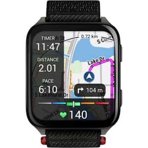Garmin Venu X1 Smartwatch Black With Slate Titanium CaseBack Black Nylon Band - 010-02980-02