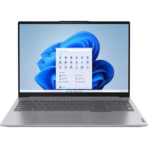 Lenovo ThinkBook 16 Gen 6 (2025) AI PC - 13th Gen / Intel Core i3-1315U / 16inch WUXGA / 512GB SSD / 16GB RAM / Shared Intel UHD Graphics / Windows 11 Pro / English & Arabic Keyboard / Arctic Grey / Middle East Version - [21KH00X2AX]