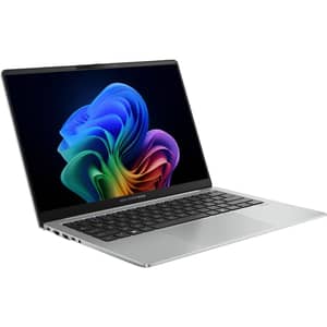 Asus V5405 (2025) Copilot+ PC - Series 2 / Intel Core Ultra 5-226V / 14inch WQXGA / 512GB SSD / 16GB RAM / Shared Intel Arc 130V Graphics / Windows 11 Pro / English & Arabic Keyboard / Platinum Silver / Middle East Version - [V5405CSA-I516512S]