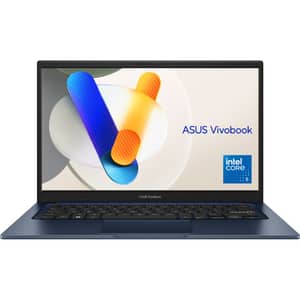 Asus Vivobook 14 (2025) Laptop - 1st Series / Intel Core 5-120U / 14inch FHD / 512GB SSD / 16GB RAM / Shared Intel Graphics / Windows 11 Home / English & Arabic Keyboard / Quiet Blue / Middle East Version - [X1404VA-EB385W]