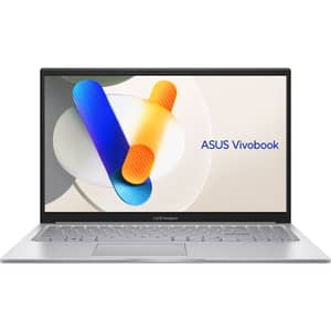 Asus Vivobook 15 (2025) Laptop - 1st Series / Intel Core 5-120U / 15.6inch FHD / 512GB SSD / 16GB RAM / Shared Intel Graphics / Windows 11 Home / English & Arabic Keyboard / Cool Silver / Middle East Version - [X1504VA-BQ580W]