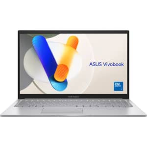 Asus Vivobook 15 (2025) Laptop - 13th Gen / Intel Core i7-1355U / 15.6inch FHD / 512GB SSD / 16GB RAM / Shared Intel Iris Xe Graphics / Windows 11 Home / English & Arabic Keyboard / Cool Silver / Middle East Version - [X1504VA-BQ715W]