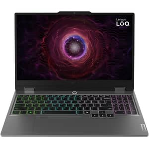 Lenovo LOQ 15ARP9 Gaming (2025) Laptop - AMD Ryzen 5-7235HS / 15.6inch FHD / 512GB SSD / 24GB RAM / 6GB NVIDIA GeForce RTX 4050 Graphics / Windows 11 Home / English & Arabic Keyboard / Luna Grey / Middle East Version - [83JC00KVAX]