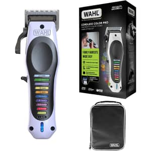 Wahl Color Pro Rechargeable Hair Clipper for Men Cordless - Black