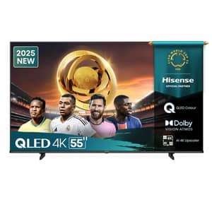 تلفزيون هيسينس Q6Q الذكي بتقنية QLED دقة 4K مقاس 55 بوصة (موديل 2025) 55Q6Q 