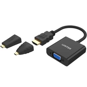Unitek HDMI to VGA Adapter Black - Y-6355
