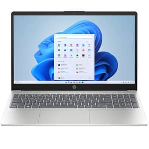 HP (2025) Laptop - 13th Gen / Intel Core i7-1355U / 15.6inch FHD / 1TB SSD / 16GB RAM / 2GB NVIDIA GeForce MX570 A Graphics / Windows 11 Home / English & Arabic Keyboard / Natural Silver / Middle East Version - [15-FD0221NE]