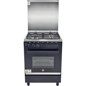 Hoover 4 Burner Gas Cooker 60x60cm Black - HGC-G604G-RB