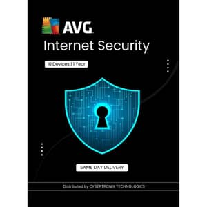 AVG Internet Security 10 Devices 1 Year - AVG-IS10-R10X