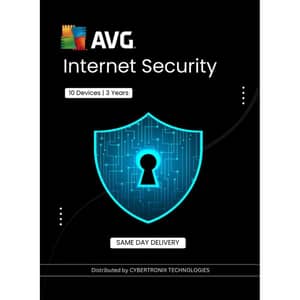 AVG Internet Security 10 Devices 3 Years - AVG-IS10-U36A