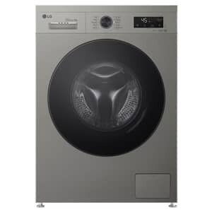 LG 8 kg Front Load Washing Machine 1400 RPM ThinQ (Wi-Fi) - Platinum Silver - F4Y2TYGYP