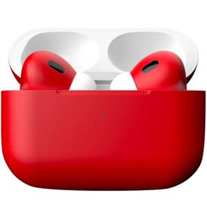 Merlin Craft AirPods Pro 3 Wireless Earbuds Red Matte Edition