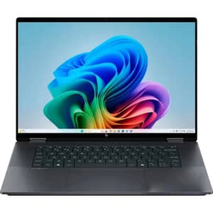 HP OmniBook X Flip 2-in-1 Convertible (2024) Laptop – 2nd Series / Intel Core Ultra 7-256V / 16inch 2K / 2TB SSD / 16GB RAM / 8GB Intel Arc 140V / Windows 11 Home / English Keyboard / Eclipse Grey / –Customized