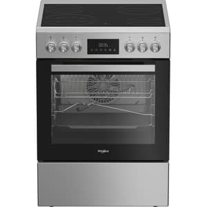 موقد سيراميك منفصل غير مدمج من ويرلبول بعرض 60 سم لون رمادي معدني WR60 EV520207 XME