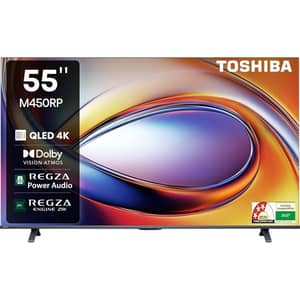 تلفزيون توشيبا الذكي سلسلة M450RP بشاشة QLED دقة 4K UHD مقاس 55 بوصة (موديل 2025) 55M450RP