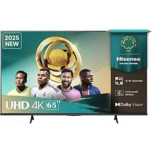تلفزيون هايسينس الذكي بشاشة LED دقة 4K UHD مقاس 65 بوصة (موديل 2025) 65A61Q