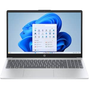 HP OmniBook 3 (2025) AI PC - AMD Ryzen AI 7-350 / 15.6inch FHD / 1TB SSD / 16GB RAM / Shared AMD Radeon 860M Graphics / Windows 11 Home / English & Arabic Keyboard / Glacier Silver / Middle East Version - [15-FN0002NE]