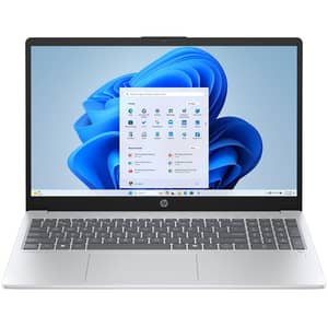 HP OmniBook 3 (2025) AI PC - AMD Ryzen AI 5-330 / 15.6inch FHD / 512GB SSD / 16GB RAM / Shared AMD Radeon 840M Graphics / Windows 11 Home / English & Arabic Keyboard / Glacier Silver / Middle East Version - [15-FN0001NE]