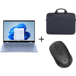 HP OmniBook 5 Flip 2-in-1 Convertible (2025) Laptop - 1st Series / Intel Core 7-150U / 14inch 2K / 1TB SSD / 24GB RAM / Intel Graphics / Windows 11H / English& Arabic Keyboard / Blue / -+ A08JSAA Briefcase + 2S9L1AA M
