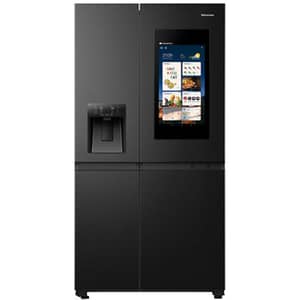 Hisense Side by Side Refrigerator 614L Black - RS9P819GTB