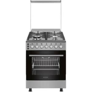Daewoo 4 Burner Gas Cooker 60cm Silver - DGC-S664HSS