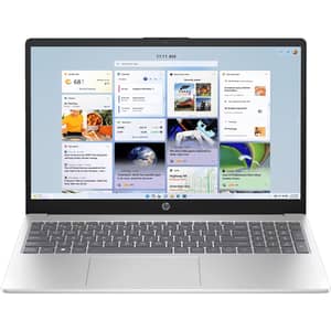 HP (2024) Laptop - 1st Series / Intel Core 5-120U / 15.6inch FHD / 512GB SSD / 16GB RAM / Shared Intel UHD Graphics / Windows 11 Home / English Keyboard / Natural Silver / International Version - [15-FD0640TU]