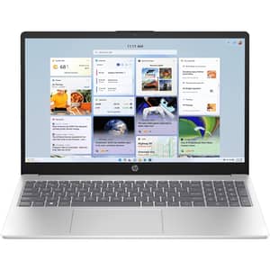 HP (2023) Laptop - 13th Gen / Intel Core i3-1315U / 15.6inch FHD / 512GB SSD / 12GB RAM / Shared Intel UHD Graphics / Windows 11 Home / English Keyboard / Natural Silver / International Version - 15-FD0573TU