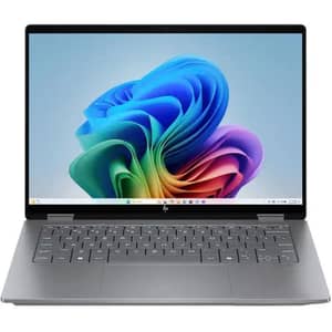 HP OmniBook X Flip Convertible (2025) Copilot+ PC - AMD Ryzen AI 7-350 / 14inch FHD+ / 1TB SSD / 24GB RAM / Shared AMD Radeon 860M Graphics / Windows 11 / English Keyboard / Meteor Silver / International Version - [255 G10]