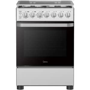 Midea 4 Burners Gas Cooker 60x60cm Stainless Steel/Black - MFOMG24TESS