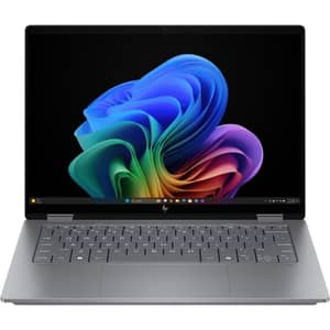 HP OmniBook X Flip 2-in-1 Convertible (2025) AI PC - AMD Ryzen AI 7-350 / 14inch 3K / 1TB SSD / 32GB RAM / Shared AMD Radeon 860M Graphics / Windows 11 Home / English & Arabic Keyboard / Meteor Silver Aluminum / Middle East Version - [14-FK0015NE]
