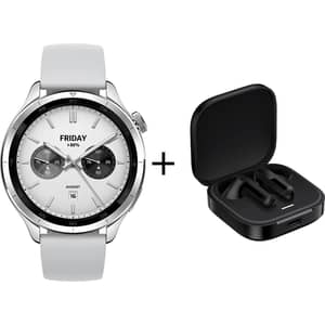 Xiaomi Watch S4 Smartwatch Silver + Buds 6 Active