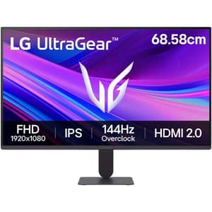 LG 27inch UltraGear™ G4 FHD IPS Gaming Monitor, 144Hz (O/C), 1ms MBR, NVIDIA G-SYNC - 27G411A