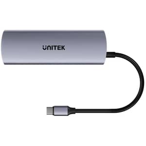 Unitek uHUB Q4 4-in-1 USB-C Hub 2 USB-A & 2 USB-C Ports - H1112DGY01