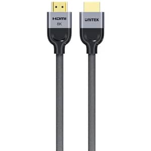 Unitek 8K Braided Nylon HDMI Cable 5m Black - C11093RGY01-5M