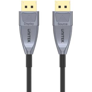 Unitek 8K Fiber Optic DisplayPort 1.4 Cable 10m Black - C1616GY
