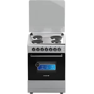 Krome 4 Hot Plate Electric Cooker 60x60cm Silver/Black - KR-CRHP660