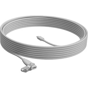 Logitech Rally Mic Pod Extension Cable 10m White - 952-000047