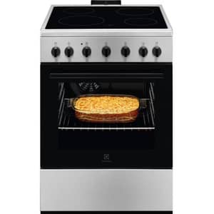 Electrolux LKR620066X Free Standing 4 Hob Ceramic Cooker 60x60cm Steel/Black - 943005698