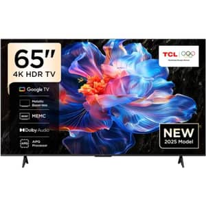 تلفزيون تي سي أل دقة 4K Ultra HD مقاس 65 بوصة، نظام تشغيل Google TV (موديل 2026) 65P69K