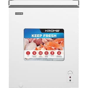 Krome Chest Freezer 150L White - KR-CF165R