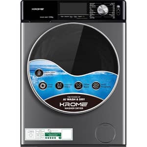 Krome Front Load Washer & Dryer 12 kg / 8 kg - KR-WD128STI