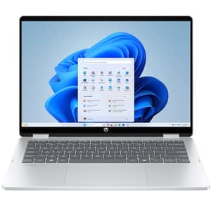 إتش بي أومني بوك 5 فليب 2 بـ 1 موديل 14-fp0050ne، معالج إنتل كور 5 120U، شاشة لمس 2K مقاس 14 بوصة، (512 جيجابايت، 8 جيجابايت)، لون فضي، إصدار الشرق الأوسط، D2LH5EA