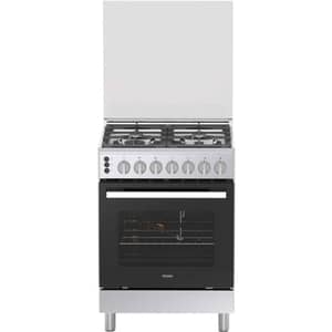Haier 4 Burner Gas Cooker 60cm Silver - HCR6060GC2