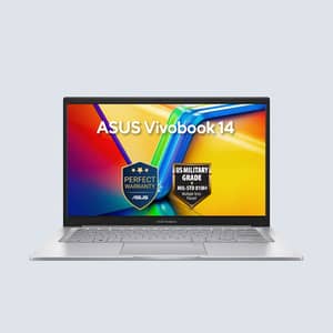 Asus Vivobook 14 (2026) Laptop - 1st Series / Intel Core 7-150U / 14inch FHD / 1TB SSD / 16GB RAM / Shared Intel Graphics / Windows 11 Home / English & Arabic Keyboard / Cool Silver / Middle East Version - [X1404VAP-EB711WL]