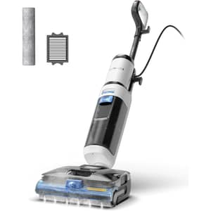 Tineco FLOOR ONE S6 Stretch Steam Corded Wet Dry Vacuum Steam Mop All-in-One, BoostSteam, 160℃ High-temp Steam Cleaning, 180° Lay-Flat, Anti-Tangle Design, FlashDry Self-cleaning