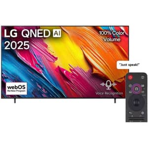 تلفزيون إل جي QNED70 الذكي بشاشة QNED دقة 4K مقاس 86 بوصة يدعم الذكاء الاصطناعي (موديل 2025) 86QNED70A6A