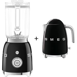 Smeg 50's Style Jug Blender - BLF03BLUK + Electric Kettle KLF03BLUK