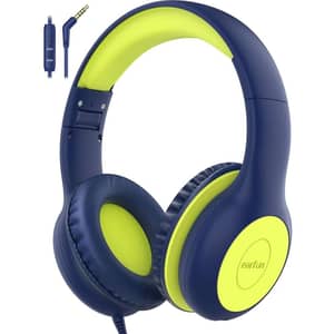 Earfun K1 Kids Wired Over Ear Headset Blue/Lemon